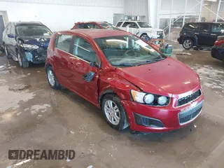 2013 Chevrolet Sonic LT with VIN 1G1JC6SH1D4101525, listed as a IAAI auction lot 41284497 with 1 mi miles. Bid and sale history available at carsss.com. Image 1.