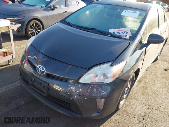 2012 Toyota Prius One with VIN JTDKN3DU1C1542800, listed as a IAAI auction lot 41840696 with 242,021 mi miles and . Bid and sale history available at DreamBid. Image 6.
