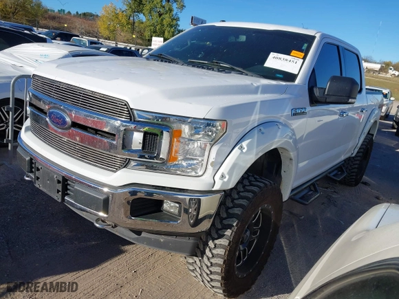 2018 Ford F-150 XL with VIN 1FTEW1E56JKE31477, listed as a IAAI auction lot 40838451 with 75,325 mi miles. Bid and sale history available at carsss.com. Image 17.