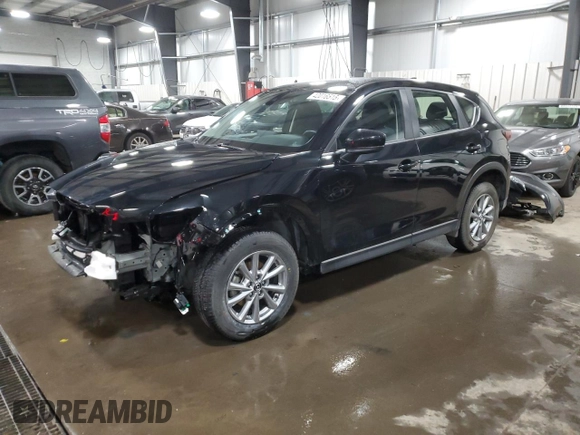 2023 Mazda CX-5 2.5 S with VIN JM3KFBAMXP0228593, listed as a Copart auction lot 42016515 with 22,371 mi miles and Salvage Title. Bid and sale history available at carsss.com. Image 1.