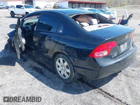 2007 Honda Civic Sdn LX with VIN 1HGFA16577L134935, listed as a IAAI auction lot 41975087 with 255,338 mi miles. Bid and sale history available at carsss.com. Image 3.