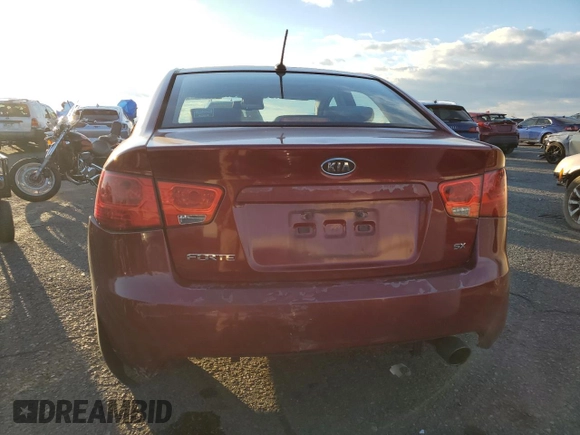 2011 Kia Forte SX with VIN KNAFW4A34B5376907, listed as a Copart auction lot 83527864 with 192,606 mi miles and Salvage Title. Bid and sale history available at carsss.com. Image 6.