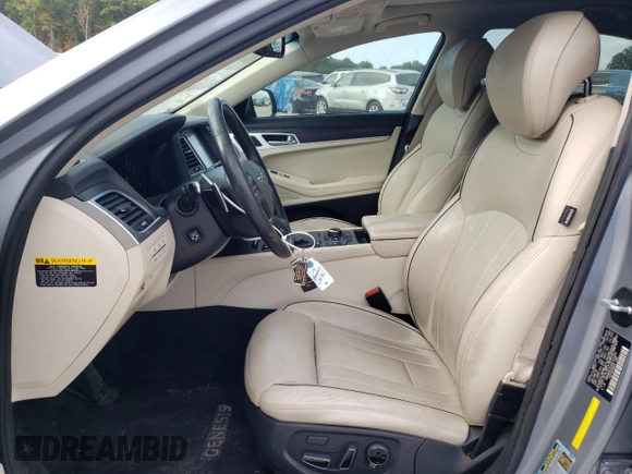 2017 Genesis G80 3.8L with VIN KMHGN4JE0HU191405, listed as a Copart auction lot 72058054 with 130,027 mi miles and Salvage Title. Bid and sale history available at carsss.com. Image 7.