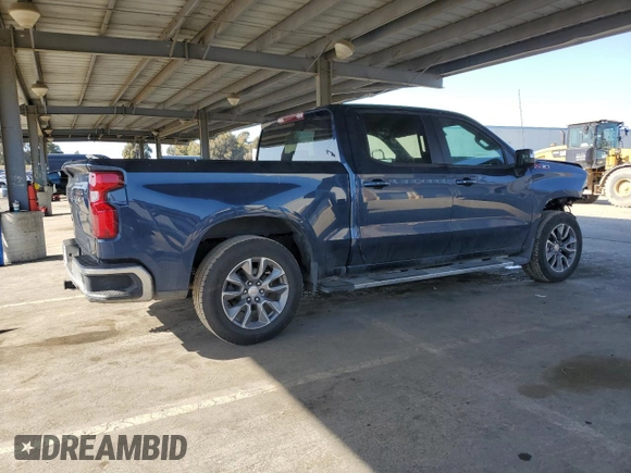 2022 Chevrolet Silverado 1500 LT with VIN 1GCUYDED5NZ218256, listed as a Copart auction lot 52565255 with 87,481 mi miles and Salvage Title. Bid and sale history available at DreamBid. Image 3.