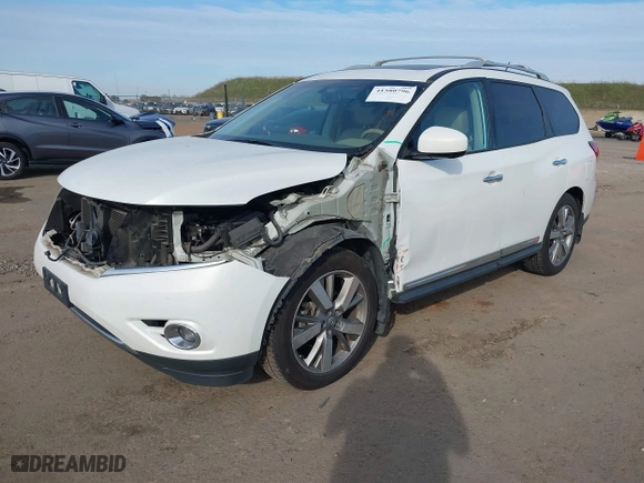 2014 Nissan Pathfinder SV with VIN 5N1AR2MM4EC689979, listed as a IAAI auction lot 41580796 with 145,418 mi miles. Bid and sale history available at carsss.com. Image 18.