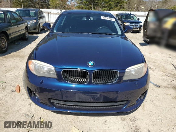 2013 BMW 1 Series 128i with VIN WBAUP9C58DVS94598, listed as a Copart auction lot 49297605 with 108,893 mi miles and Salvage title. Bid and sale history available at DreamBid. Image 5.