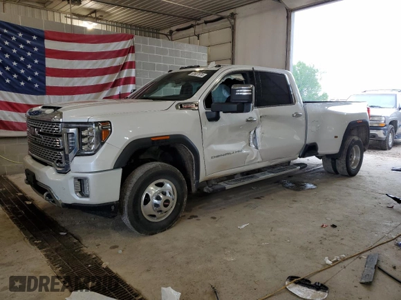 2020 GMC Sierra 3500HD Denali z VIN 1GT49WEY5LF265507, wystawiony jako Copart lot #53607974 z przebiegiem 62 955 mil mil oraz Szkody całkowita. Historia ofert i sprzedaży dostępna na DreamBid. Obrazek 1.