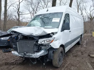2024 Mercedes-Benz Sprinter Cargo Cargo with VIN W1Y4NDHYXRP739025, listed as a IAAI auction lot 41667576 with 12,431 mi miles and . Bid and sale history available at carsss.com. Image 17.