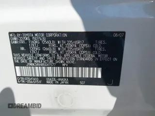 2008 Toyota RAV4 Limited with VIN JTMBK34V485041577, listed as a IAAI auction lot 42393094 with 78,498 mi miles and . Bid and sale history available at DreamBid. Image 9.