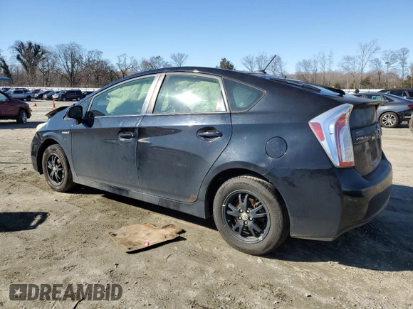 2012 Toyota Prius One with VIN JTDKN3DUXC5524689, listed as a Copart auction lot 50151695 with Not Provided miles and Salvage Title. Bid and sale history available at DreamBid. Image 2.