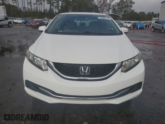 2014 Honda Civic Sedan LX with VIN 2HGFB2F55EH552374, listed as a Copart auction lot 79388144 with 37,565 mi miles and Salvage Title. Bid and sale history available at carsss.com. Image 5.