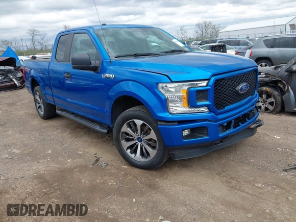 2019 Ford F-150 XL with VIN 1FTEX1EP3KFA11345, listed as a IAAI auction lot 42036915 with 136,608 mi miles. Bid and sale history available at carsss.com. Image 1.