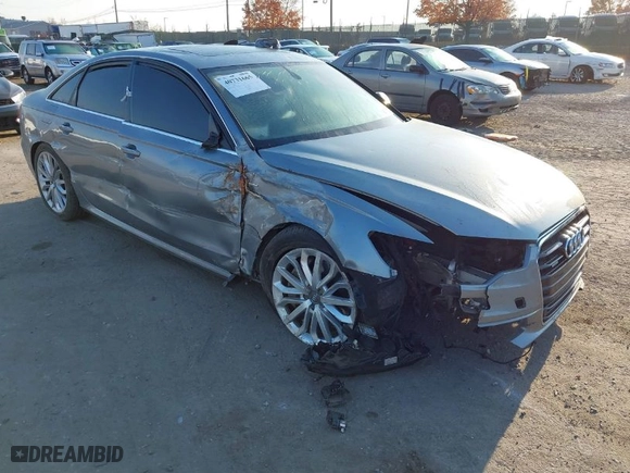 2012 Audi A6 3.0T Prestige with VIN WAUHGAFC7CN040232, listed as a IAAI auction lot 40731665 with 1 mi miles. Bid and sale history available at carsss.com. Image 1.