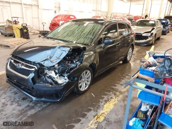 2016 Subaru Impreza Wagon 2.0i Premium with VIN JF1GPAB61G8284984, listed as a IAAI auction lot 41134356 with 93,732 mi miles. Bid and sale history available at carsss.com. Image 2.