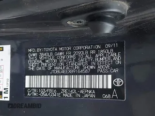 2011 Toyota Corolla L with VIN JTDBU4EEXB9164587, listed as a IAAI auction lot 41148098 with 154,527 mi miles and . Bid and sale history available at DreamBid. Image 9.