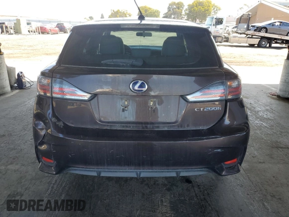 2011 Lexus CT 200h with VIN JTHKD5BH8B2016353, listed as a Copart auction lot 56593395 with 182,156 mi miles and Salvage title. Bid and sale history available at DreamBid. Image 6.