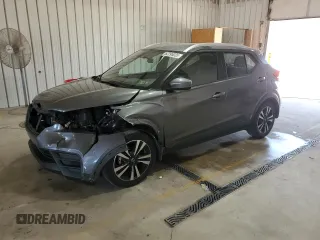 2018 Nissan Kicks S with VIN 3N1CP5CUXJL497618, listed as a Copart auction lot 62295035 with 85,248 mi miles and Salvage title. Bid and sale history available at DreamBid. Image 1.
