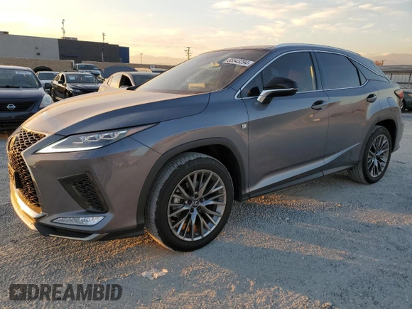 2020 Lexus RX with VIN 2T2YZMDA1LC231644, listed as a Copart auction lot 85543294 with 13,451 mi miles and Salvage Title. Bid and sale history available at carsss.com. Image 1.