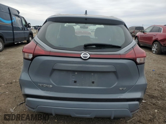 2021 Nissan Kicks SV with VIN 3N1CP5CV6ML542194, listed as a Copart auction lot 43443855 with 63,333 mi miles and Salvage Title. Bid and sale history available at carsss.com. Image 6.