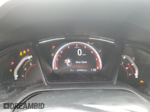 2021 Honda Civic Sport with VIN SHHFK7H45MU218803, listed as a Copart auction lot 46521875 with 79,949 mi miles and Non Repairable. Bid and sale history available at DreamBid. Image 9.
