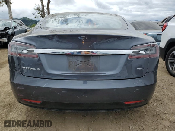 2018 Tesla Model S 75D with VIN 5YJSA1E23JF247215, listed as a Copart auction lot 52550135 with 118,216 mi miles and Salvage Title. Bid and sale history available at DreamBid. Image 6.