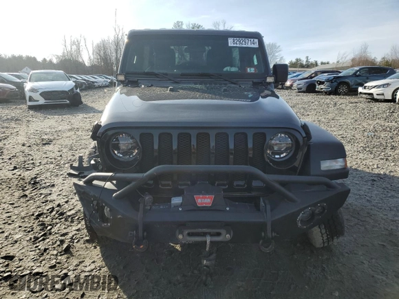 2020 Jeep Wrangler Unlimited Sport with VIN 1C4HJXDM7LW277445, listed as a Copart auction lot 82929714 with 27,570 mi miles and Salvage title. Bid and sale history available at DreamBid. Image 5.