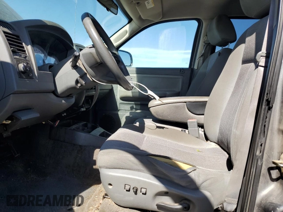 2007 Dodge Dakota SLT with VIN 1D7HW48K97S129387, listed as a Copart auction lot 74878664 with 137,525 mi miles and Salvage Title. Bid and sale history available at carsss.com. Image 7.