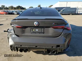 2023 BMW M4 Competition with VIN WBS33AZ01PCM59701, listed as a Copart auction lot 83067984 with 26,200 mi miles and Salvage Title. Bid and sale history available at carsss.com. Image 6.