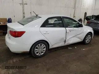 2010 Kia Forte LX with VIN KNAFT4A20A5285843, listed as a Copart auction lot 54995945 with 393,912 mi miles and Salvage Title. Bid and sale history available at carsss.com. Image 3.