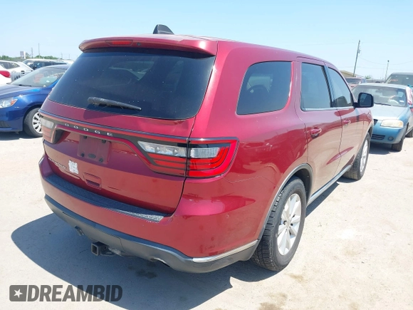 2014 Dodge Durango SXT with VIN 1C4RDHAG7EC344288, listed as a IAAI auction lot 41996170 with 200,110 mi miles and . Bid and sale history available at carsss.com. Image 4.