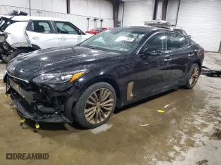 2019 Kia Stinger Premium with VIN KNAE25LA3K6063706, listed as a Copart auction lot 50799045 with 51,739 mi miles and Salvage Title. Bid and sale history available at carsss.com. Image 1.