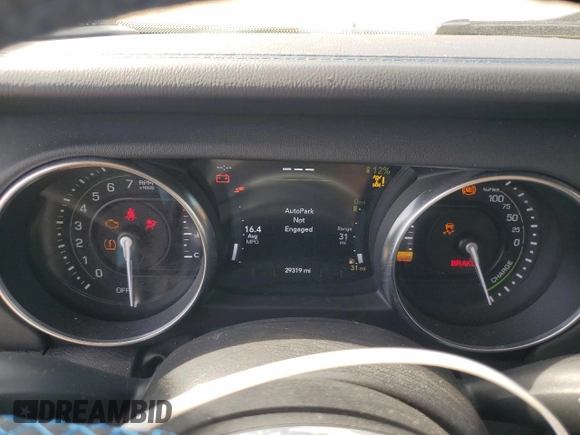 2023 Jeep Wrangler Rubicon with VIN 1C4JJXR61PW524833, listed as a Copart auction lot 48577425 with 29,319 mi miles and Non repairable. Bid and sale history available at DreamBid. Image 9.