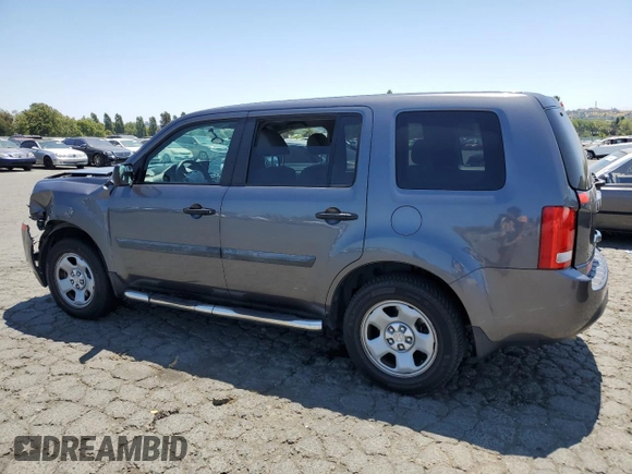 2014 Honda Pilot LX with VIN 5FNYF3H29EB026033, listed as a Copart auction lot 62529725 with 108,984 mi miles and Salvage title. Bid and sale history available at DreamBid. Image 2.