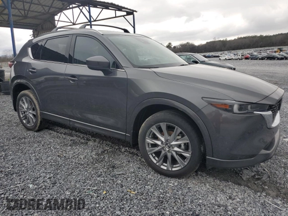 2025 Mazda CX-5 2.5 S Premium Plus Package with VIN JM3KFBEM8S0565119, listed as a Copart auction lot 47956415 with 0 mi miles and Salvage Title. Bid and sale history available at carsss.com. Image 4.