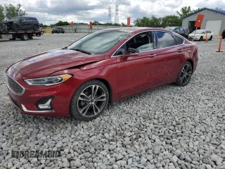 2019 Ford Fusion Titanium with VIN 3FA6P0D90KR186890, listed as a Copart auction lot 58307435 with 108,843 mi miles and Salvage title. Bid and sale history available at DreamBid. Image 1.