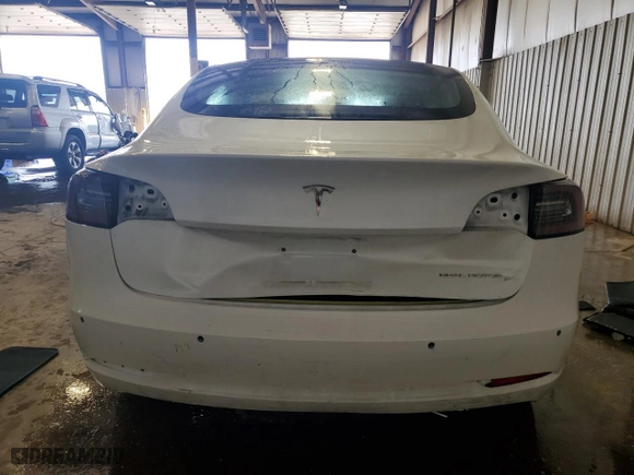 2019 Tesla Model 3 Long Range with VIN 5YJ3E1EB5KF454117, listed as a Copart auction lot 53352525 with 42,483 mi miles and Salvage Title. Bid and sale history available at carsss.com. Image 6.