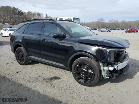 2024 Kia Sorento X-Line SX Prestige with VIN 5XYRKDJF0RG298133, listed as a Copart auction lot 47729285 with 15,363 mi miles and Salvage Title. Bid and sale history available at carsss.com. Image 4.