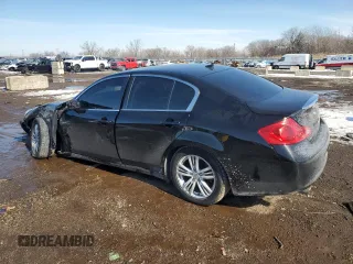 2015 Infiniti Q40 with VIN JN1CV6AR8FM521860, listed as a Copart auction lot 46634865 with 112,627 mi miles and Salvage Title. Bid and sale history available at DreamBid. Image 2.