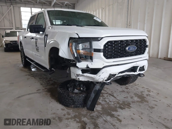 2023 Ford F-150 XL with VIN 1FTEW1EP7PKE20482, listed as a IAAI auction lot 41848669 with 27,933 mi miles. Bid and sale history available at carsss.com. Image 6.
