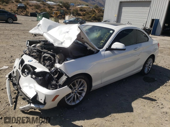 2015 BMW 2 Series 228i with VIN WBA1F9C59FVW98566, listed as a Copart auction lot 69021253 with 0 mi miles. Bid and sale history available at carsss.com. Image 1.