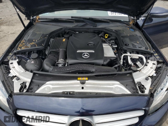 2017 Mercedes-Benz C 300 with VIN WDDWF4KB0HR252813, listed as a Copart auction lot 57310045 with 78,710 mi miles and Non repairable. Bid and sale history available at DreamBid. Image 11.