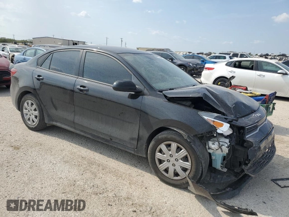 2021 Kia Rio LX with VIN 3KPA24AD9ME383196, listed as a Copart auction lot 68703904 with 100,688 mi miles and Salvage Title. Bid and sale history available at DreamBid. Image 4.