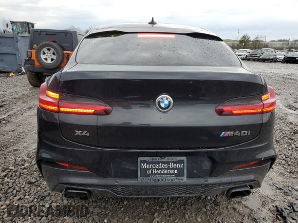 2020 BMW X4 M40i with VIN 5UX2V5C08L9D35107, listed as a Copart auction lot 38606224 with 2,551 mi miles. Bid and sale history available at carsss.com. Image 6.