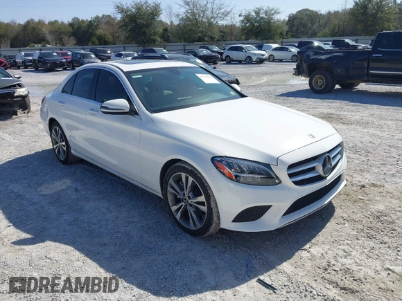 2021 Mercedes-Benz C 300 with VIN W1KWF8DBXMR608750, listed as a IAAI auction lot 41735468 with 20,712 mi miles and . Bid and sale history available at carsss.com. Image 1.