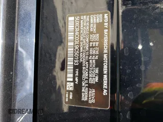 2020 BMW X5 sDrive40i with VIN 5UXCR4C03L9C50193, listed as a Copart auction lot 49114563 with Not Provided miles. Bid and sale history available at carsss.com. Image 13.