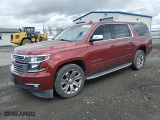 2017 Chevrolet Suburban Premier with VIN 1GNSKJKCXHR210202, listed as a Copart auction lot 51320895 with 146,273 mi miles and Salvage Title. Bid and sale history available at carsss.com. Image 1.