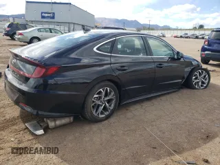 2022 Hyundai Sonata SEL z VIN KMHL64JA6NA218807, wystawiony jako Copart lot #54206435 z przebiegiem 29 756 mil mil oraz Szkoda całkowita • Salvage title. Historia ofert i sprzedaży dostępna na DreamBid. Obrazek 3.