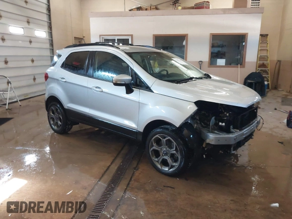 2018 Ford EcoSport SES with VIN MAJ6P1CL8JC224544, listed as a IAAI auction lot 41595620 with 57,866 mi miles and . Bid and sale history available at DreamBid. Image 1.