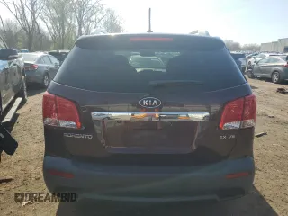 2013 Kia Sorento EX with VIN 5XYKU4A22DG372623, listed as a Copart auction lot 53901325 with 67,314 mi miles and Salvage Title. Bid and sale history available at carsss.com. Image 6.