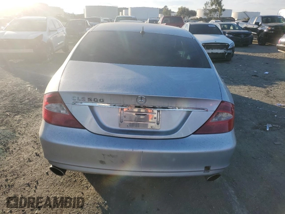 2006 Mercedes-Benz CLS-Class with VIN WDDDJ75X56A008682, listed as a Copart auction lot 42834975 with 119,210 mi miles and Salvage Title. Bid and sale history available at carsss.com. Image 6.